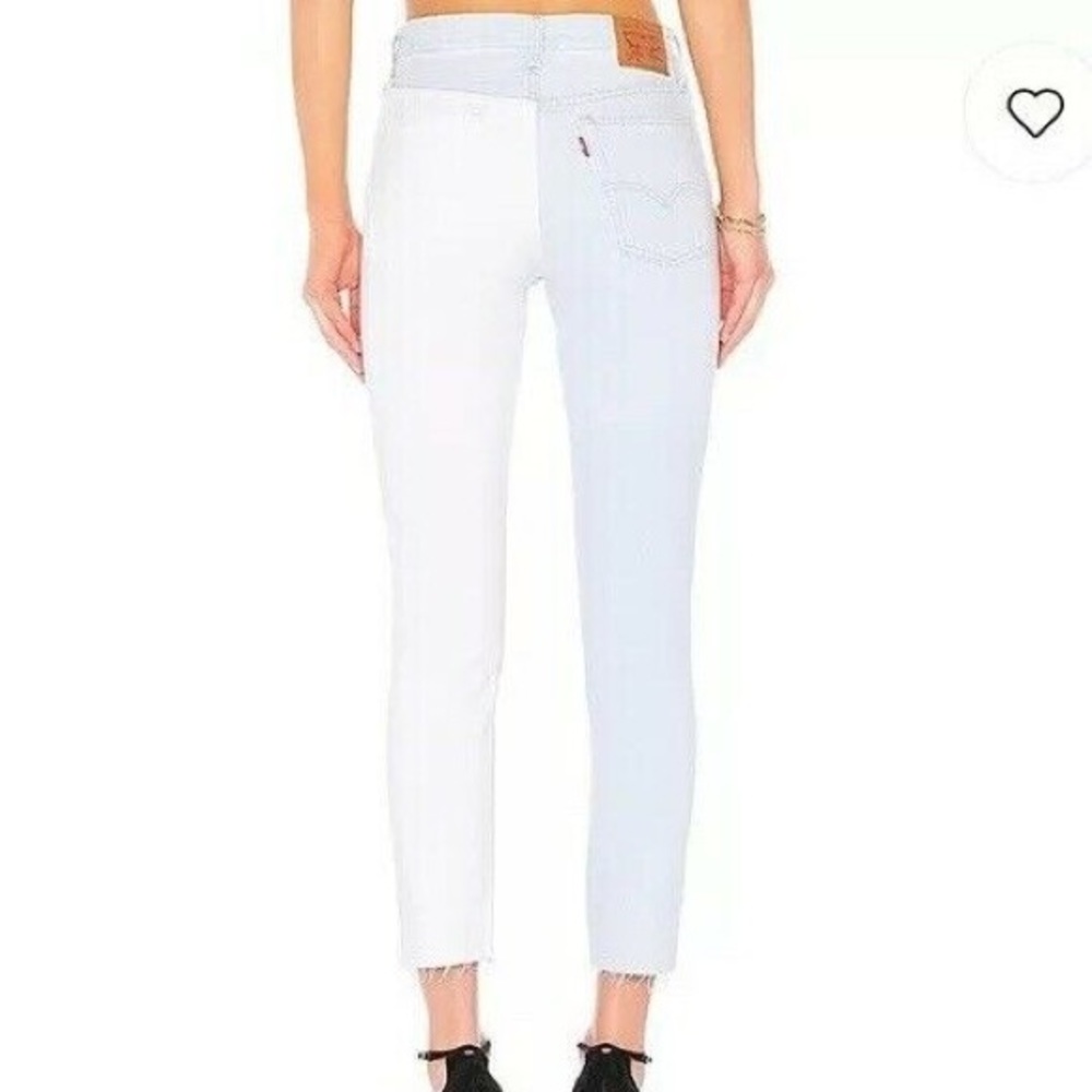 NWT Levi’s 501 Two-Tone Skinny Jeans - Picture 4 of 8